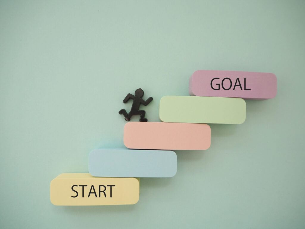 スタートからゴールまでのステップ　過程